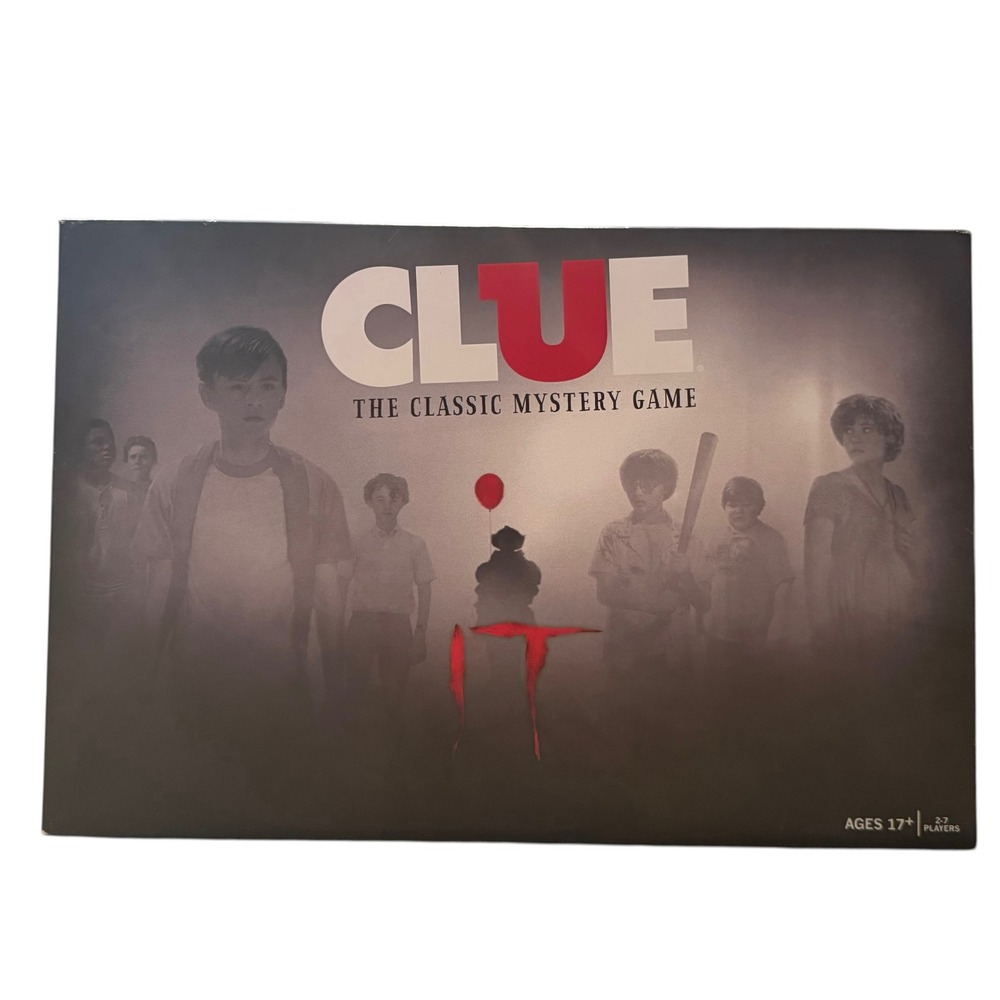 USAopoly Clue IT The Classic Mystery Game Stephen King Board Game Open Box